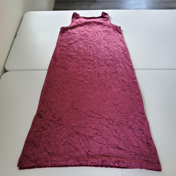 90s Velvet Maxi Dress Womens Large Burgundy Embroidered Floral Fairy Stretchf - Picture 2 of 10
